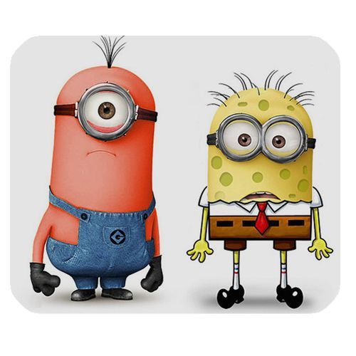 Minions Spongebob Version Design Gaming Mouse Pad Mousepad Mats