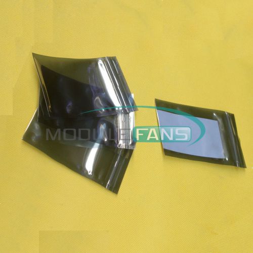10Pcs 60x90mm Plastic Zip Lock Shielding Anti Static Bags Holders Packagings New
