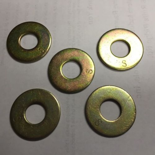 1&#034;  uss grade 8 flat washer zinc &amp; yellow dichromate 25  count for sale