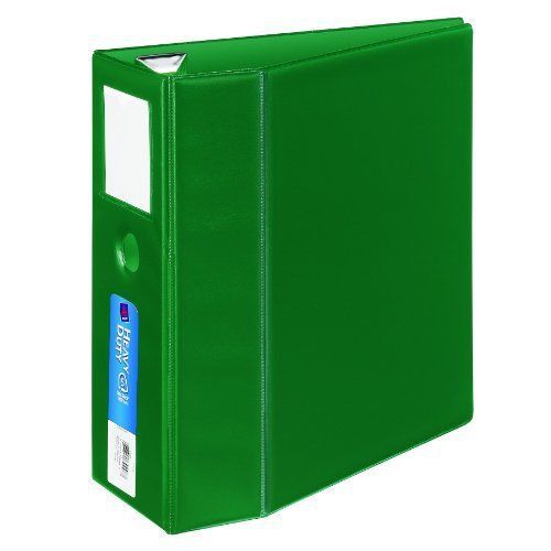Avery Heavy-Duty Binder with 5-Inch One Touch EZD Ring, Green, 1 Binder 21012