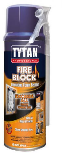 Tytan professional fire block insulating foam sealant- 12 oz can with straw for sale