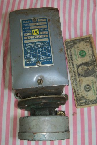 Square D Class 9013 Type ASG-8 Pressure Switch Closes at 80 Opens at 100 Used