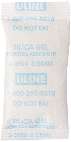 Silica gel desiccants packets 3 grams - 25 pack uline for sale