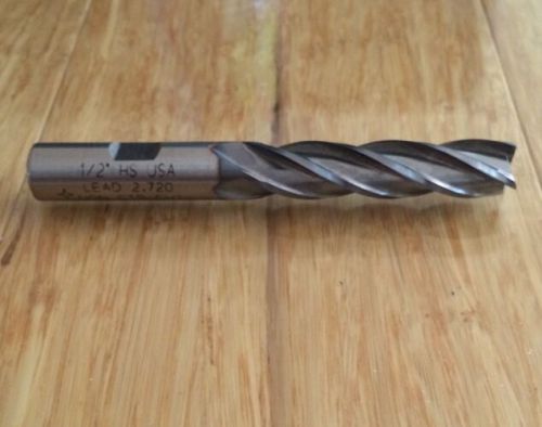 NEW Cleveland 39285 Drill Bit 1/2&#034; HS NON CTR CUT End Mill