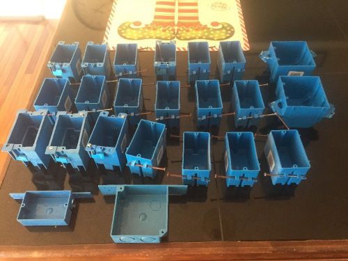 Carlon PVC Blue Outlet Boxes