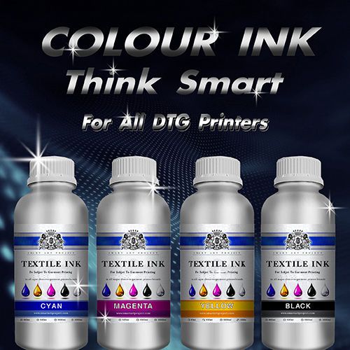 100ml COLOUR &amp; WHITE TEXTILE INK, CLEANER &amp; PREATRETMENT  FOR ALL DTG PRINTERS