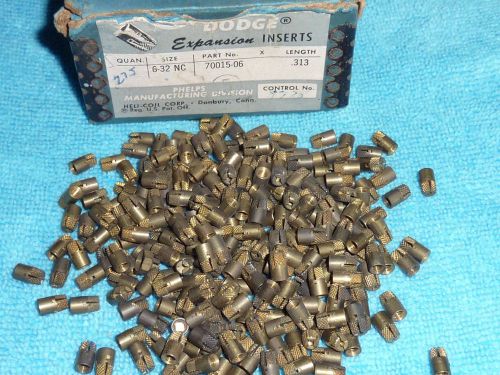 275 Heli-coil 6-32 NC Brass Dodge Expansion Insert Nuts