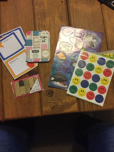Target Dollar Spot Page Flags Stickers Paper Clips Journaling Cards