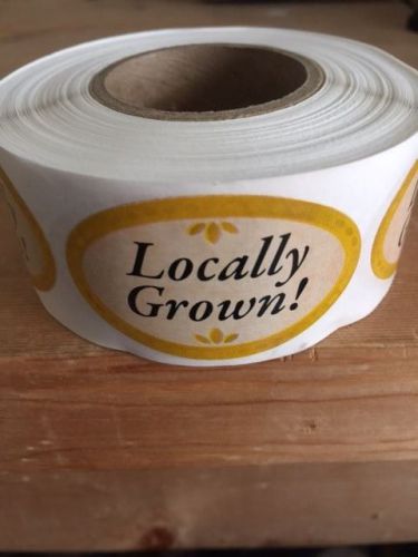 1.25&#034; X 2&#034; LOCALLY GROWN LABELS 500 PER ROLL GREAT STICKERS
