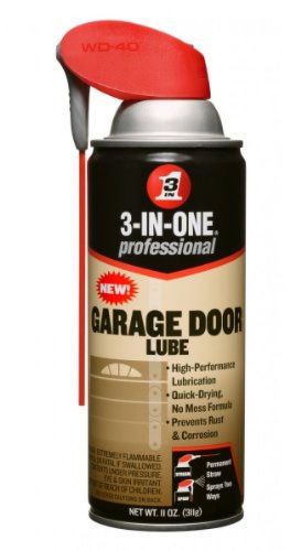 Garage door lubricant spray 3-in-one professional 11 oz new for sale