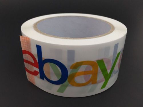 Ebay logo branded shipping packaging packing tape-1 roll 75 yards x 2&#034; new for sale