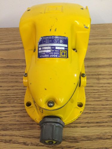 Square D 9002-Series B Foot Switch 600VAC  Yellow  USED