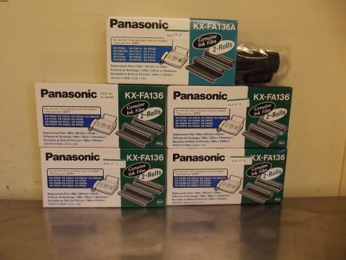 Lot of 9 Rolls Panasonic KX-FA136 &amp; KX-FA136A Fax Machine Film-New In Boxes-m849