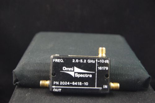 One Omni Spectra RF Microwave 10 dB Coupler
