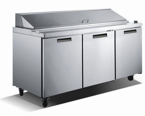 Metalfrio 3 Door Sandwich Refrigerated Prep Table SCL3-70-18, Free Shipping!!!