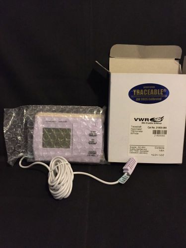 Vwr traceable hygrometer/ thermometer with probe (21800-066) for sale