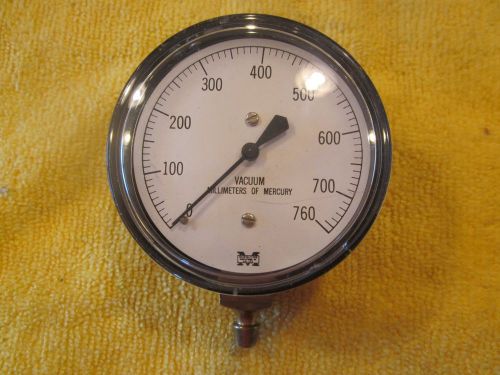 Marshalltown vacuum gauge - millimeters of mercury gauge 2.5&#034; diameter for sale