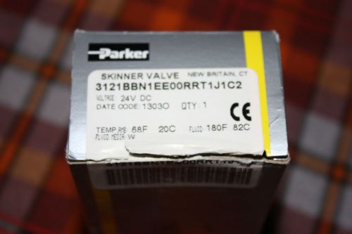 Parker Skinner Valve 2 Way NC Solenoid, 3121BBN1EE00RRT1J1C2, 24 VDC  NEW