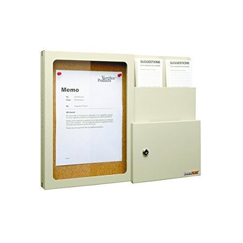 Vertiflex Suggestion Box with Message Board, 20.75 x 15.5 x 2.25 inches, Wall