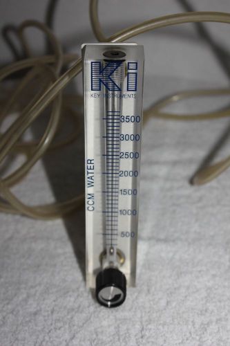 KI Key Instruments CCM Water Flowmeter 300-3500 w/Control Knob