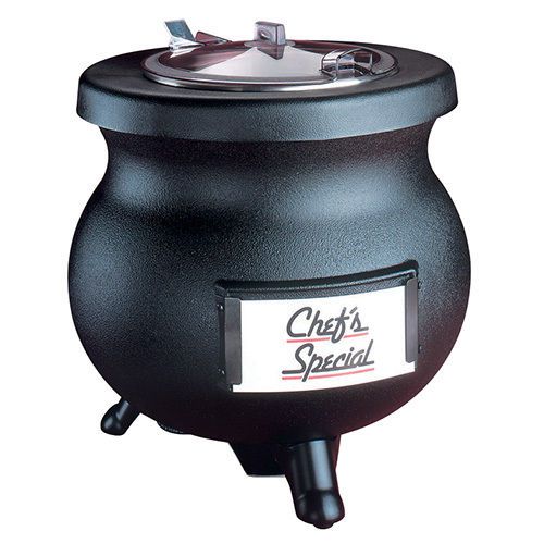 Tomlinson industries deluxe frontier 12 quart soup kettle black 120 v - 1006856 for sale