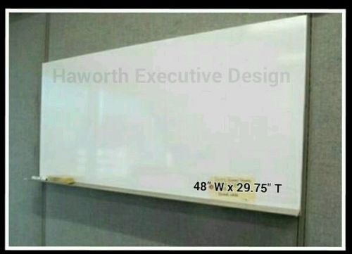 Haworth office furniture whiteboard 48&#034; x 30&#034; magnetic easy clean surface vg for sale