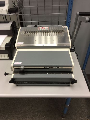 Rhin-o-tuff od 4800 manual punch with od 4400 comb opener for sale