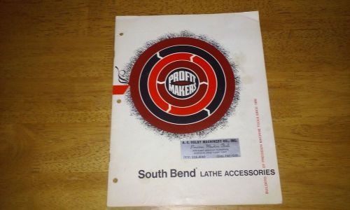 original  South Bend Lathe Accessories Catalog