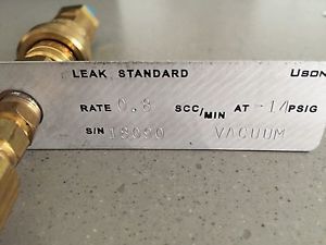 Uson Leak Standard Master 0.8scc/min at -14psig
