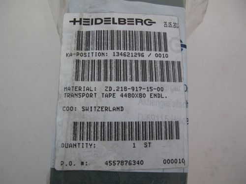 Heidelberg Offset Press Part -Transport Tape 4480 mm x 80 mm New Item Old Stock