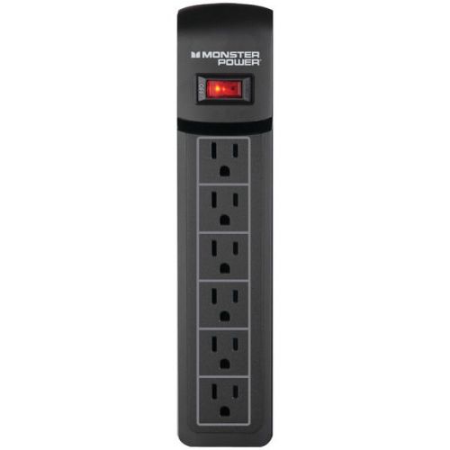 Monster Power 121820 Essentials 600 Surge Protector w/6 Outlets 4&#039; Cord