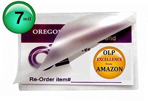 Qty 500 7 mil credit card laminating pouches 2-1/8 x 3-3/8 hot laminator sleeves for sale