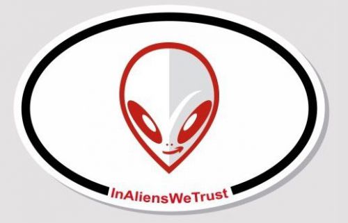 Alien Bumper Sticker (InAliensWeTrust)