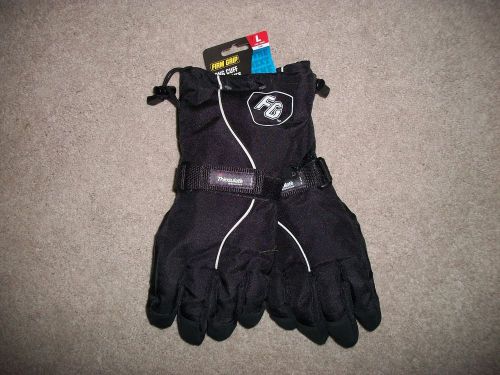 FG Firm Grip Large Long Cuff Ski Gloves NEW #5900 Easy Pull Wrist Closures