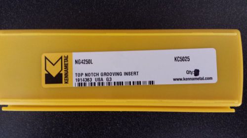 Kennametal NG4250L KC5025 Grooving Carbide Inserts