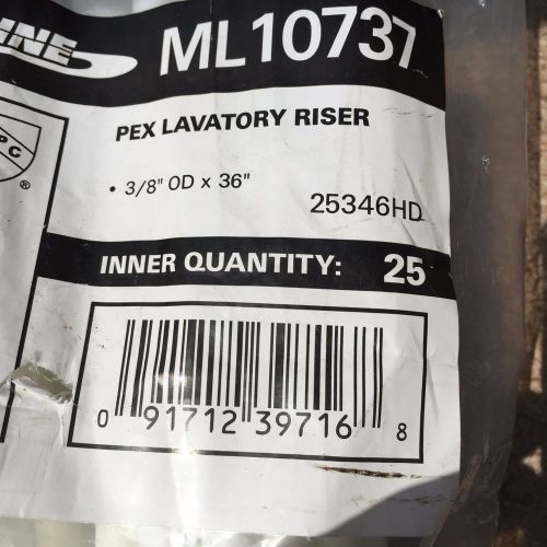 lot of 25 pex risers lavatory riser 3/8 O. D. x 36 inch