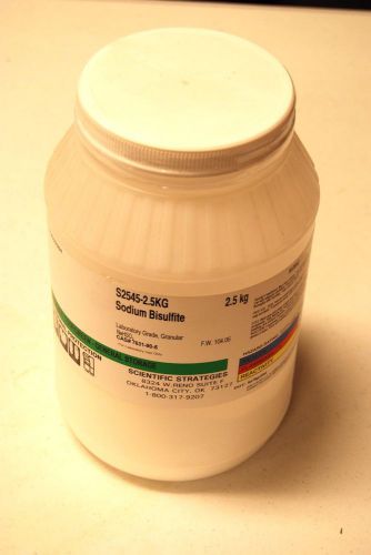 Sodium Bisulfite 2.5 Kg Laboratory Grade Bulk Sealed New