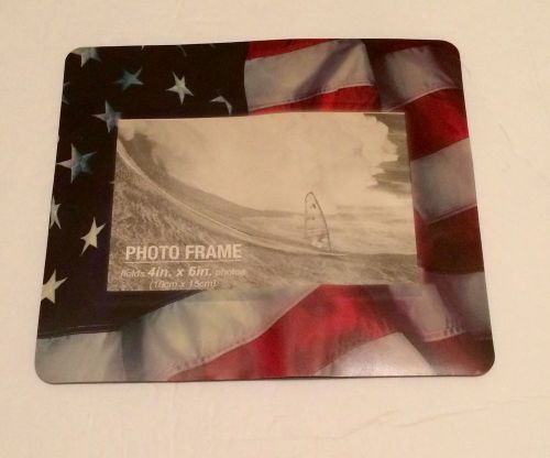Photo Mouse Pad Patriotic 4&#034; x 6&#034; Picture Insert Frame