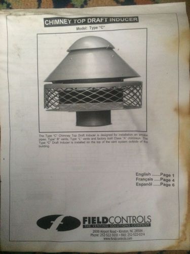 Field controls 6&#034; draft inducer 04053200 for sale