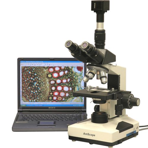 40x-2000x lab clinic veterinary trinocular microscope with digital camera for sale