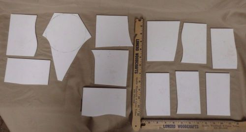 Lot of About 2 1/2 Pounds of Teflon Manufacturing Remainders Pieces 1/8&#034;