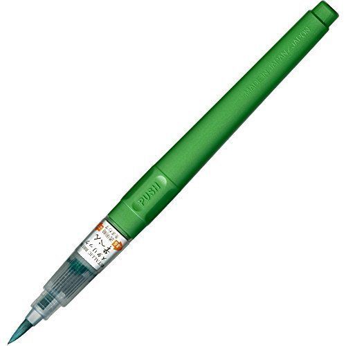 Kuretake DOE160-121 metallic brush pen Green F/S from JAPAN