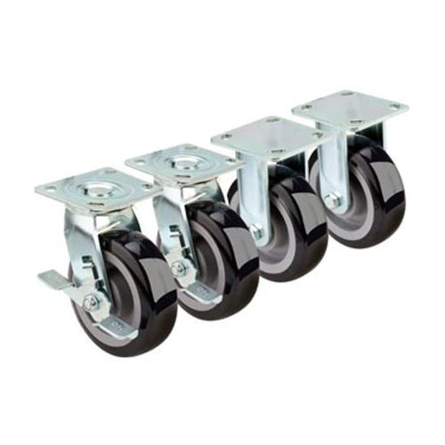 Krowne 28-180S Extra Heavy Duty Large Plate Caster 600 lbs per caster