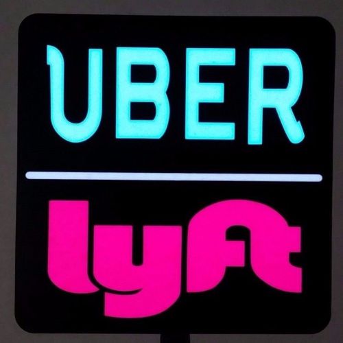 Uber Lyft Driver LED EL Light Glow sign 12V Cigarette Power New illuminated