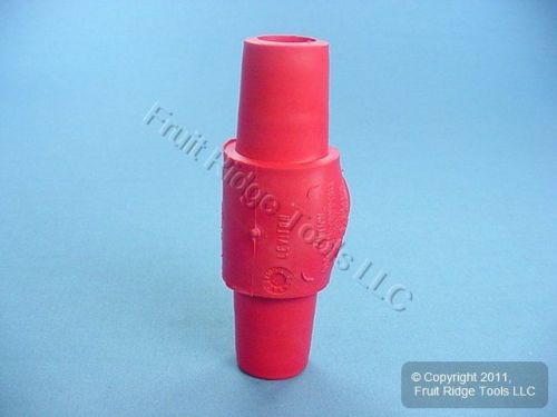 Leviton red female-female turnaround connector plug 16 series 400a 600v 16a24-r for sale