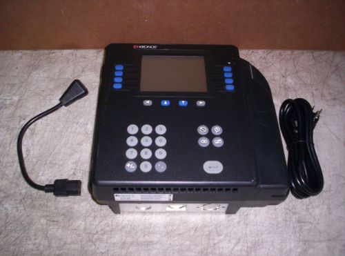 Kronos 4500 Proximity Digital Time Clock w/ Ram Flash Power Supply 8602800-503