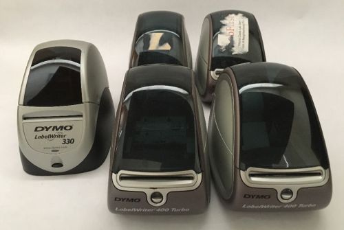 Lot of 5 Dymo Thermal LabelWriters 400 Turbo / 330