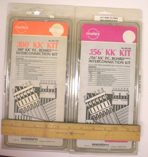 2 MOLEX PC Board Interconnection Kits, KK Type, Made in USA