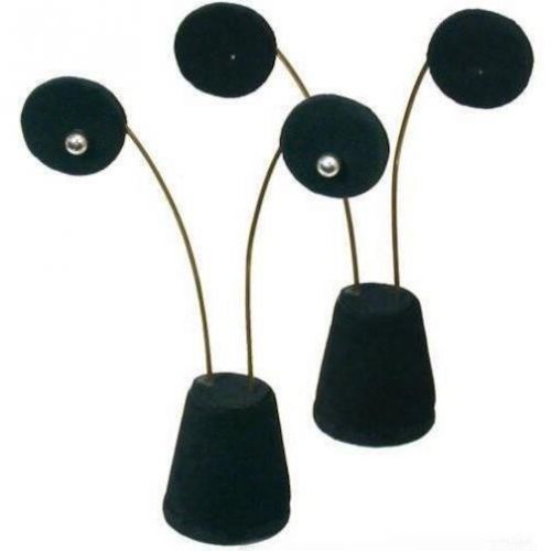 2 Black Velvet Earring Displays 5 1/8&#034;