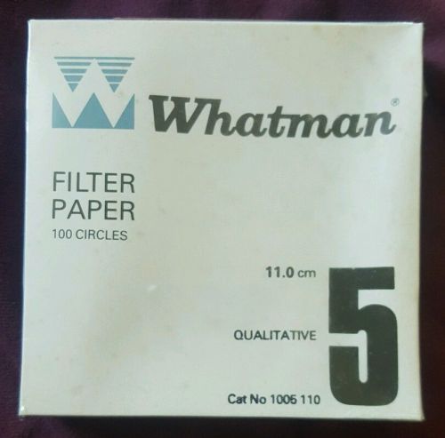 WHATMAN 1005-110 Qualitative 5 Filter Paper 11.0cm PK100 circles